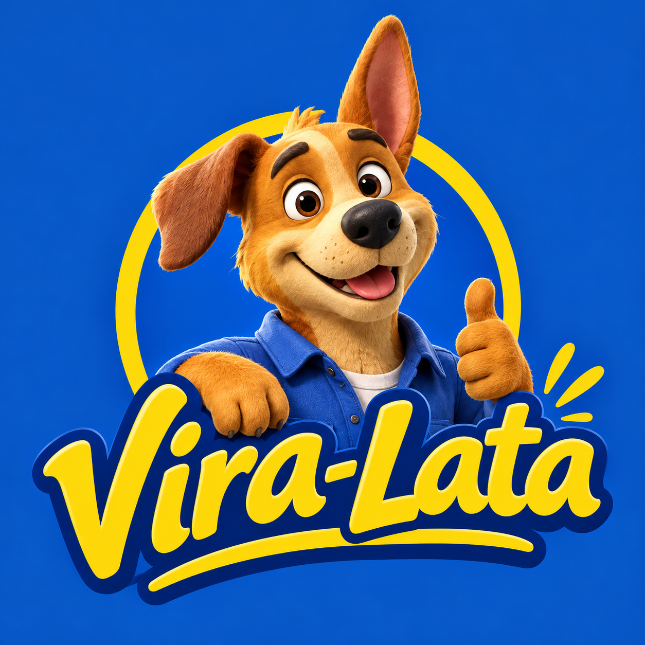 Mascote caramelo do Vira-lata